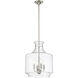 Mahannah 4 Light 15 inch Brushed Nickel Indoor Pendant Ceiling Light